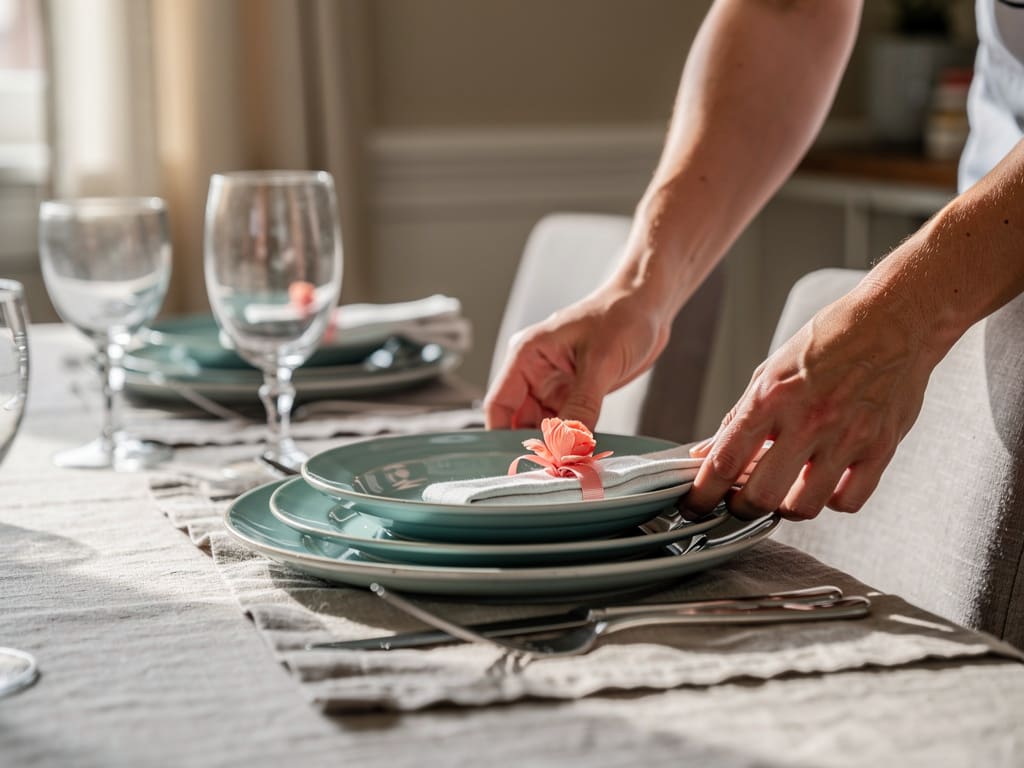 Preparazione professionale di piatti per un piccolo evento domestico