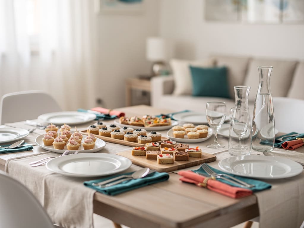 Buffet elegante per piccolo evento a domicilio a Verona